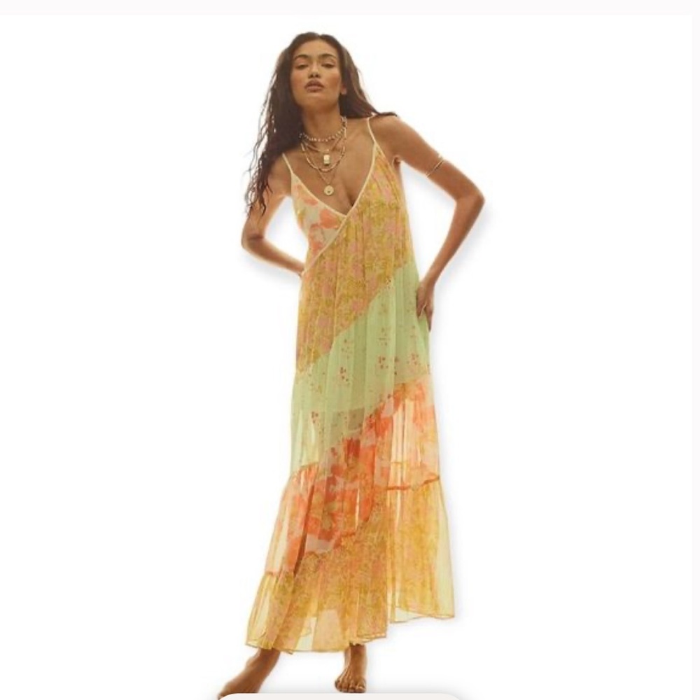 NWT Free People Luna Grace Tiered Maxi Dress - Picture 9 of 16